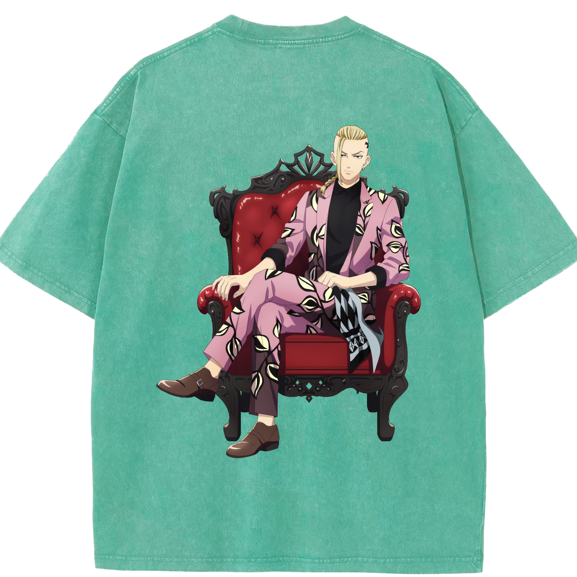 （画像用） 東京リベンジャーズ Tokyo Revengers 綿100% ヴィンテージ風 半袖Tシャツ（背面プリント）